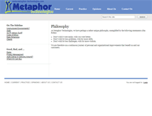 Tablet Screenshot of metaphor-technologies.com